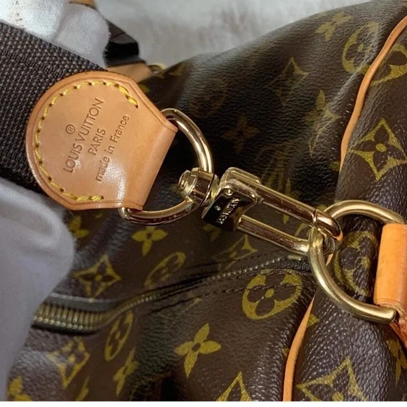 💎✨LARGE RARE✨💎 KEEPALL POLOCHON 65 Louis Vuitton TRAVEL - Picture 14 of 16